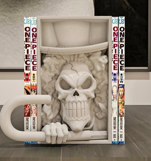 3D Printed Brook One Piece Book Nook
